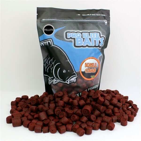 Pellets Pro Elite Baits Krill Crab 14 - 20 mm - Tienda Carpfishing