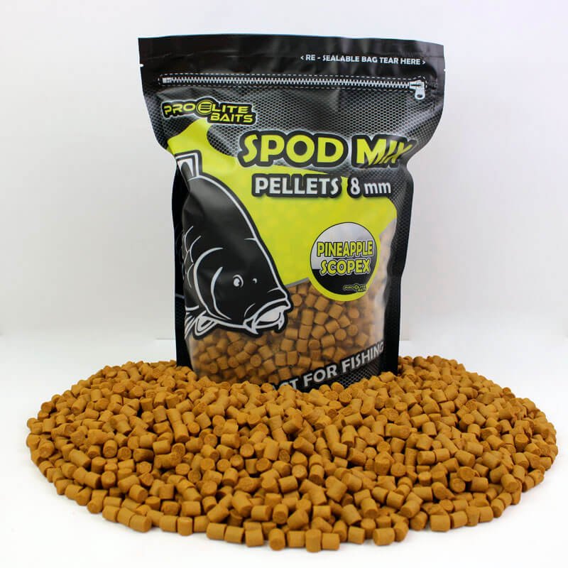 Pellets Spod Mix Pro Elite Baits Piña Scopex 8 mm - Tienda Carpfishing