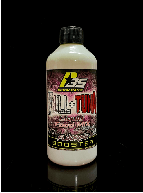 Remojo Booster Fluorine Peralbaits Krill Tuna 500 ml - Tienda Carpfishing