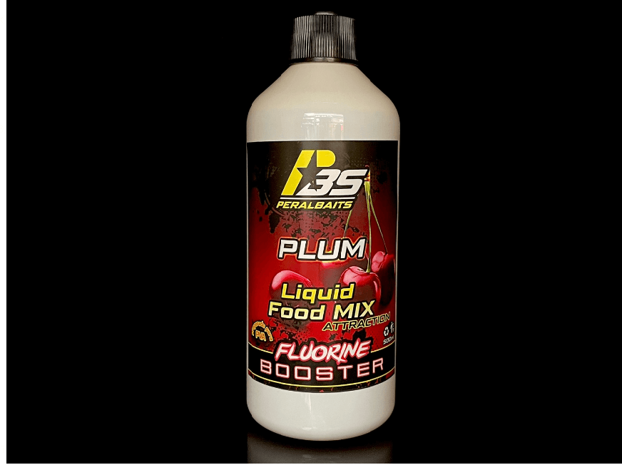 Remojo Booster Fluorine Peralbaits Plum 500 ml - Tienda Carpfishing