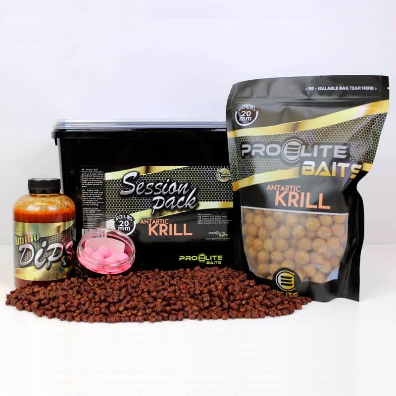 Session Pack Pro Elite Baits Gold Antartic Krill - Tienda Carpfishing