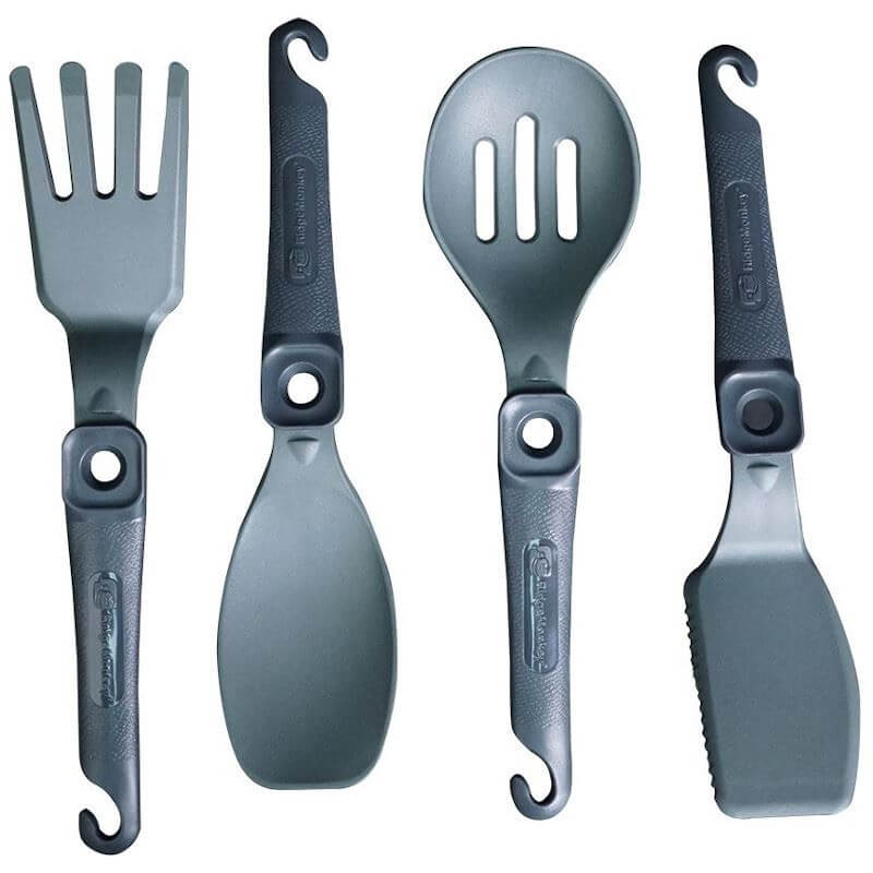 Set de utensilios de cocina Ridge Monkey Q - Lock - Tienda Carpfishing