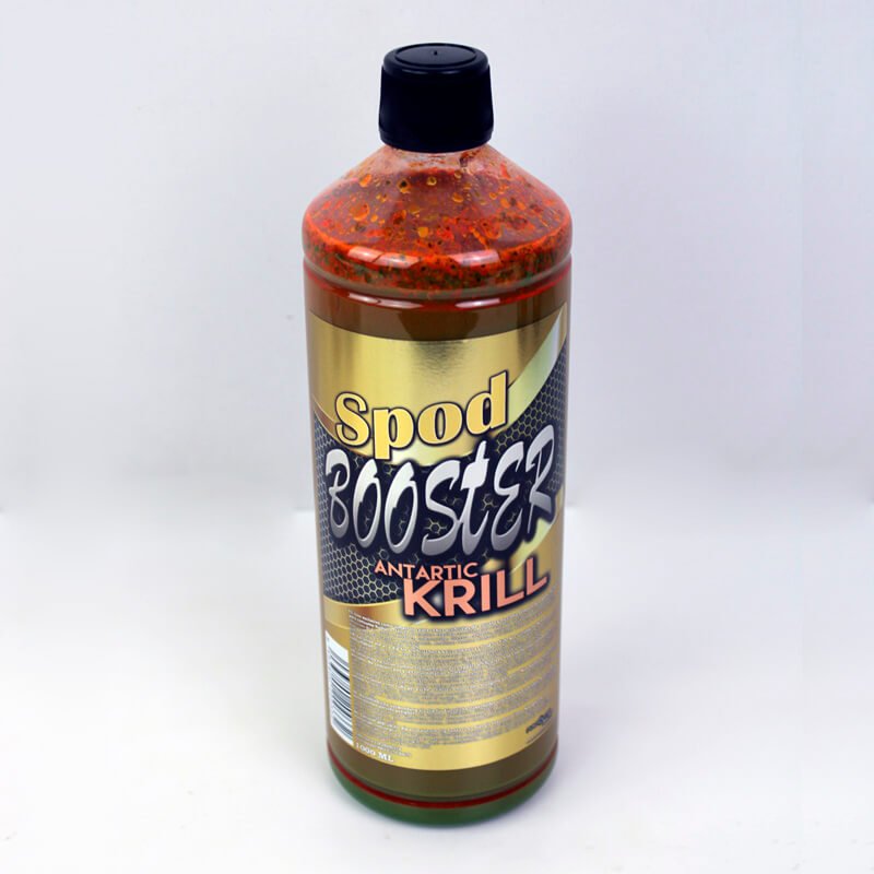 Spod Booster Pro Elite Baits Gold Antartic Krill 1000 ml - Tienda Carpfishing
