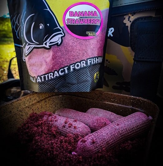 Stick Mix Pro Elite Baits Banana Strawberry 800 g - Tienda Carpfishing