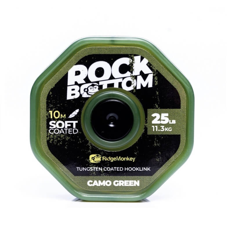 Trenzado Ridge Monkey Tungsteno Rock Bottom Camo Green 10 m - Tienda Carpfishing