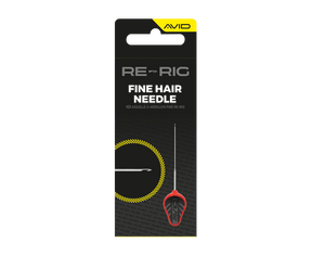 Aguja Avid Carp Fine Hair Re - Rig Rojo - Tienda Carpfishing