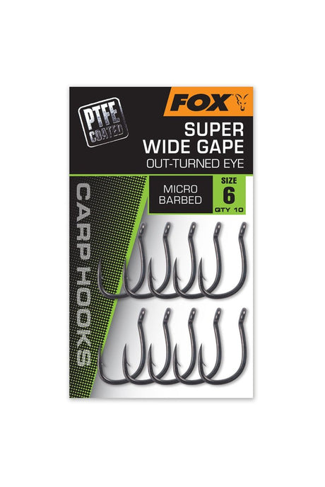 Anzuelos Fox Super Wide Gape Outturned - Tienda Carpfishing