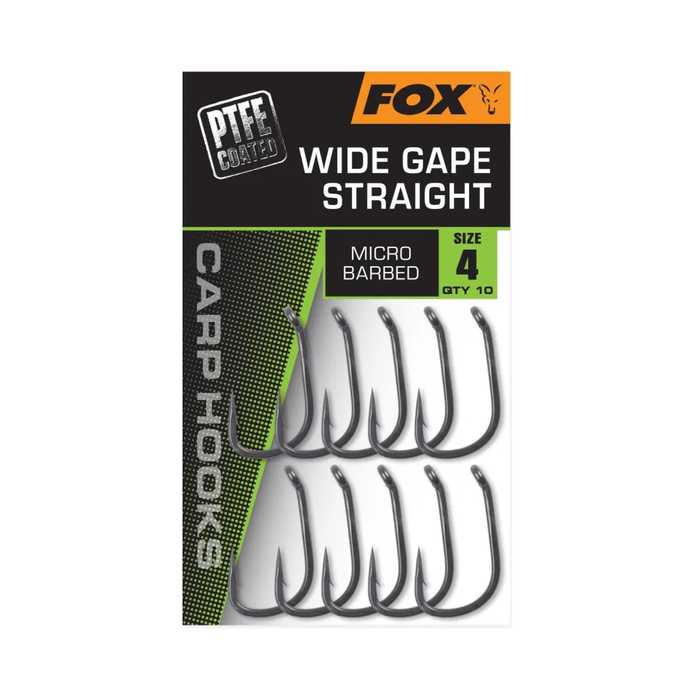 Anzuelos Fox Wide Gape Straight - Tienda Carpfishing
