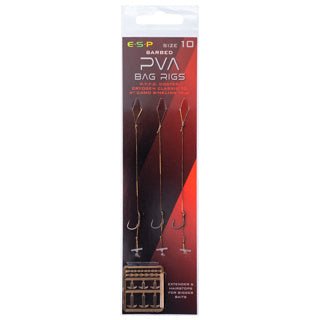 Anzuelos montados ESP PVA Bag Rig Barbed - Tienda Carpfishing