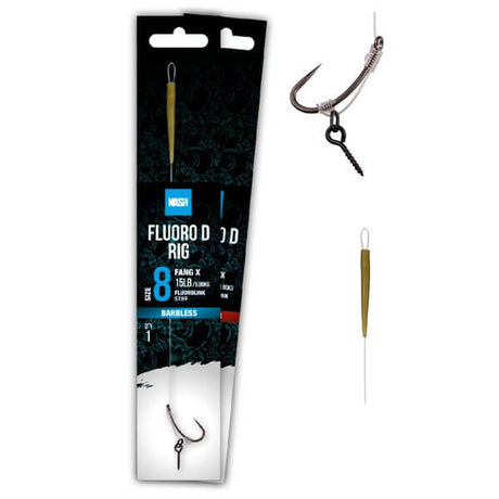 Anzuelos montados Nash Fluoro D - Rig - Tienda Carpfishing