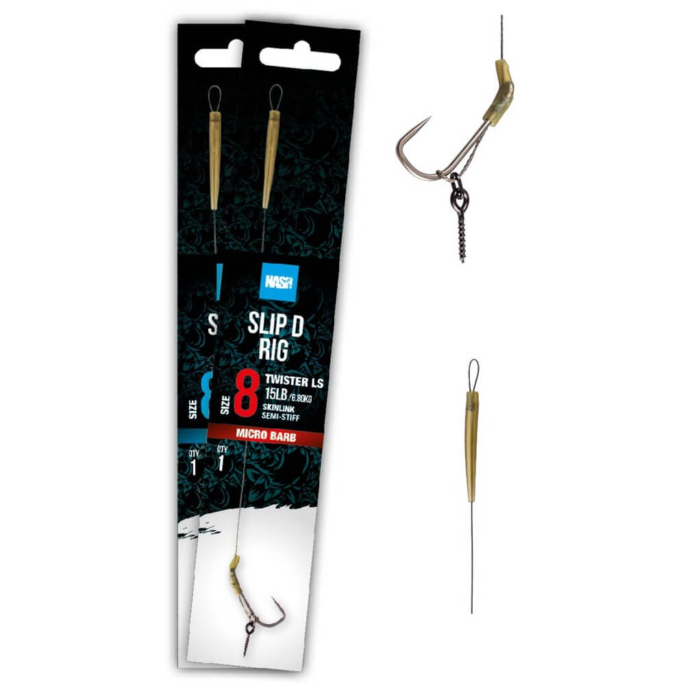 Anzuelos montados Nash Slip D Rig - Tienda Carpfishing