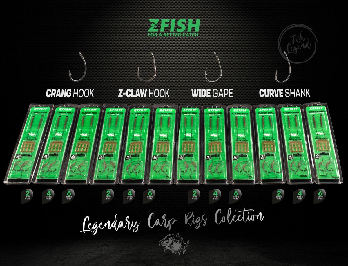 Anzuelos montados Zfish Crang - Tienda Carpfishing