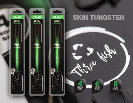 Anzuelos montados Zfish Skin Tungsten Rig - Tienda Carpfishing