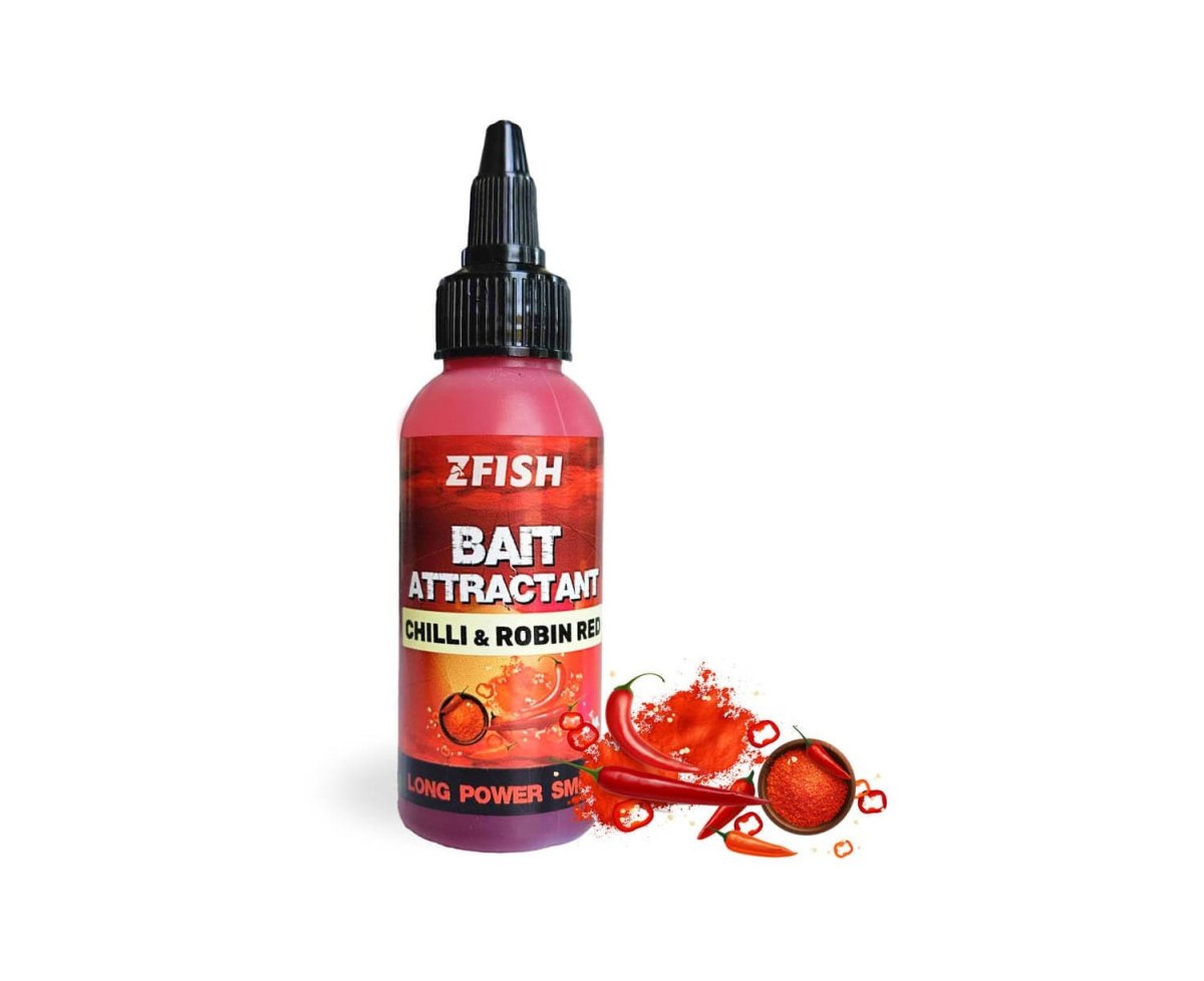 Atrayente Líquido Zfish Chilli - Robin Red 60ml - Tienda Carpfishing