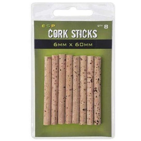 Barras de corcho ESP 6 x 60 mm - Tienda Carpfishing
