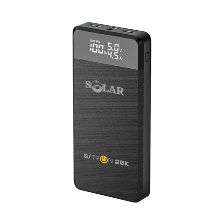 Batería PowerPack Solar S - Tron 20K - Tienda Carpfishing