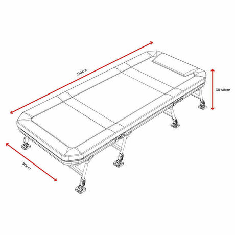 Bed Chair con saco de dormir Avid Carp Benchmark Ultra X System 8 patas - Tienda Carpfishing