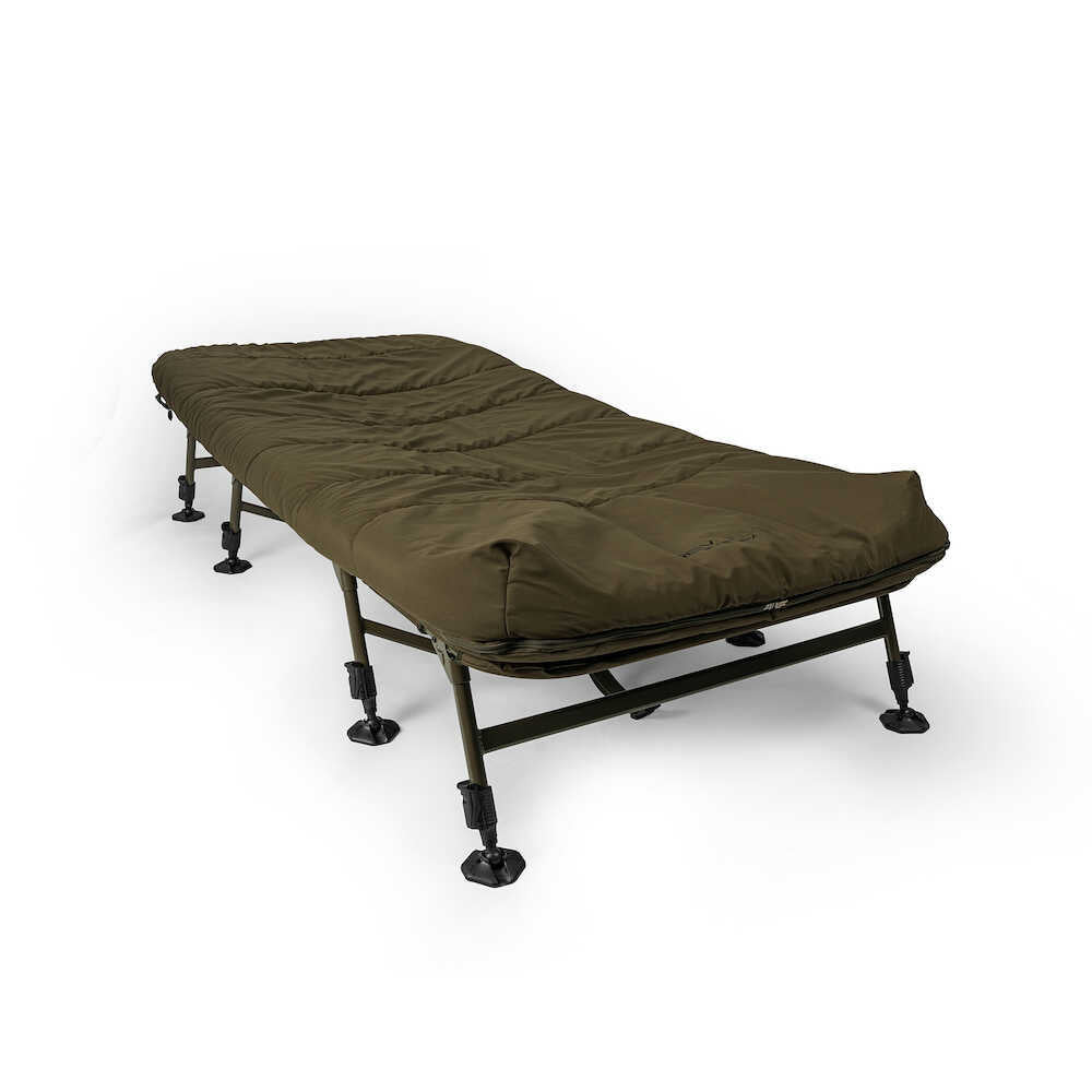 Bed Chair con saco de dormir Avid Carp Revolve X System 8 patas - Tienda Carpfishing
