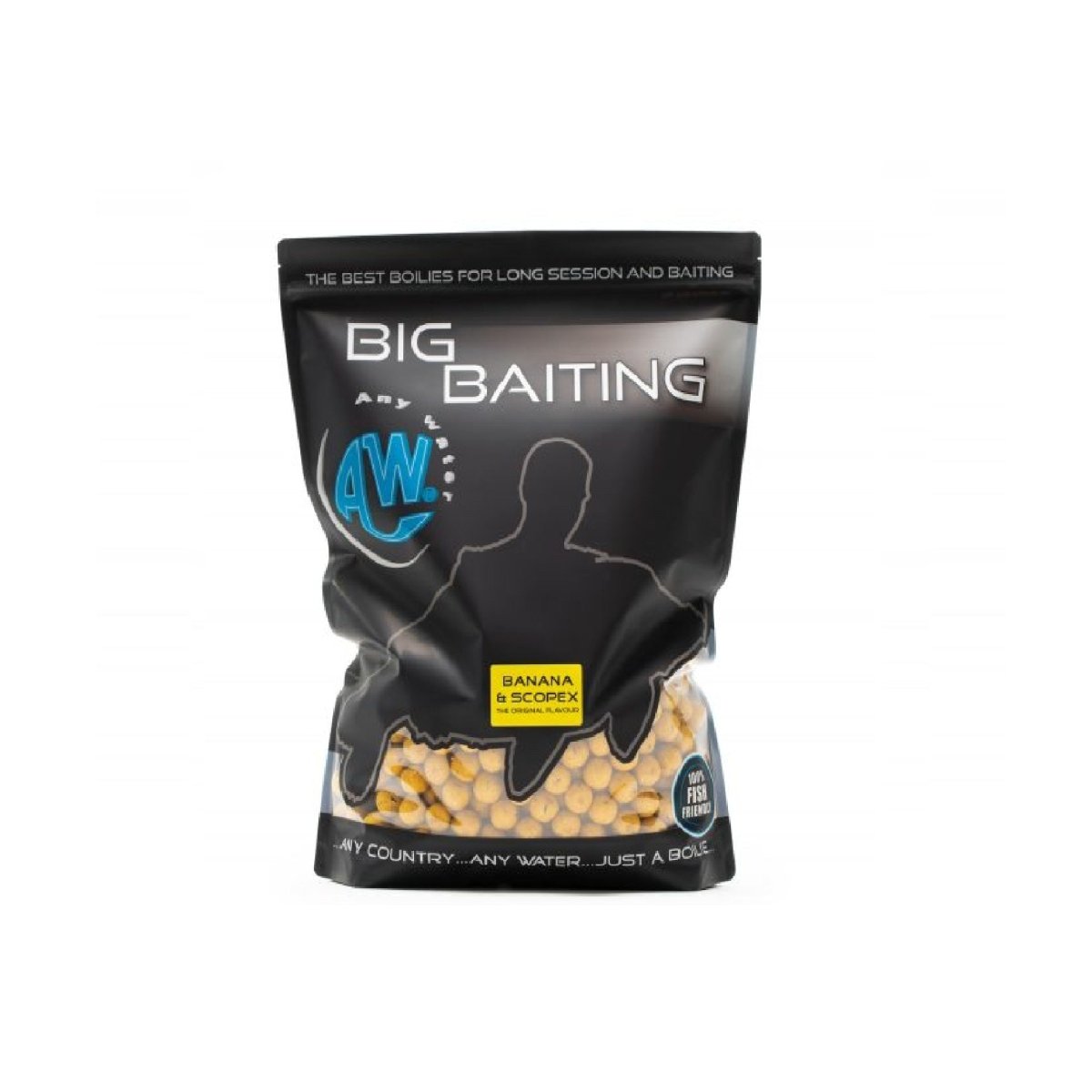 Boilies Any Water Big Baiting Banana and Scopex 20 mm 5 Kg - Tienda Carpfishing