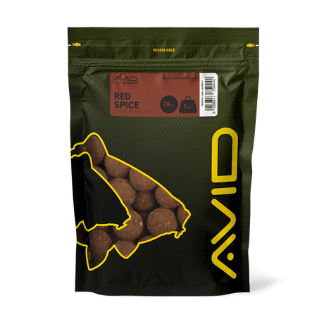 Boilies Avid Carp Premium Red Spice 20 mm - Tienda Carpfishing