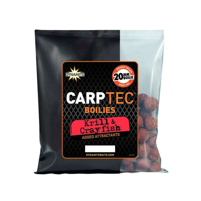 Boilies Dynamite Baits Carp - Tec Krill Crayfish 20 mm 300g - Tienda Carpfishing