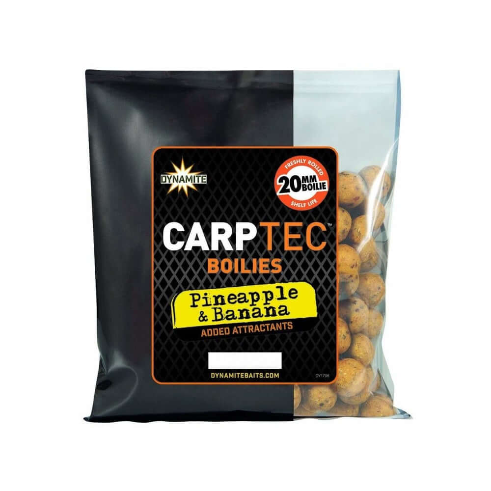 Boilies Dynamite Baits Carp - Tec Piña Banana 20 mm 300g - Tienda Carpfishing