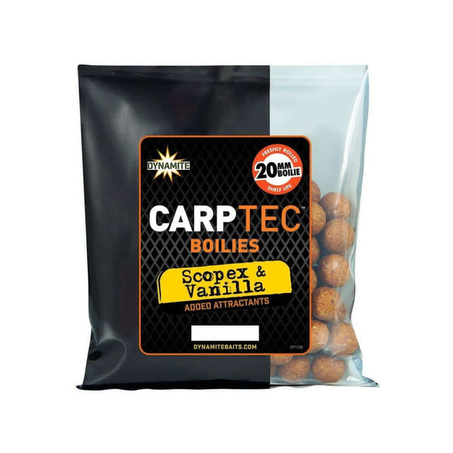 Boilies Dynamite Baits Carp - Tec Scopex Vainilla 20 mm 300g - Tienda Carpfishing