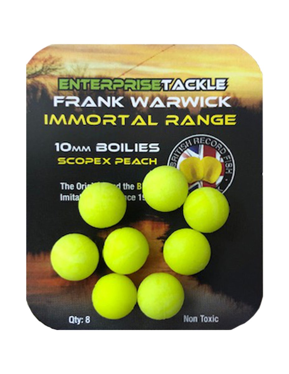 Boilies Enterprise Immortal Range Amarillo Scopex y Melocoton 10mm - Tienda Carpfishing