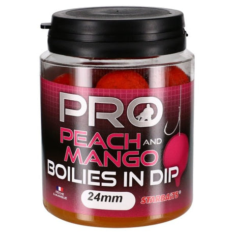 Boilies in Dip Starbaits Probiotic Peach Mango 24 mm - Tienda Carpfishing