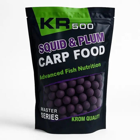 Boilies Krom Quality KR500 Squid & Plum 20 mm 800G - Tienda Carpfishing