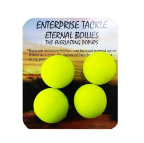 Boilies Pop Ups Enterprise Eternal Amarillo Fluor 18 mm - Tienda Carpfishing