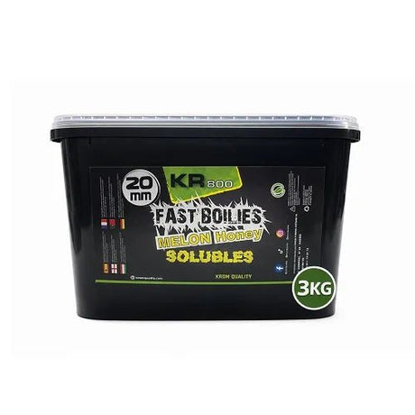 Boilies Solubles Krom Quality KR800 Melon Honey 20 mm 3KG - Tienda Carpfishing