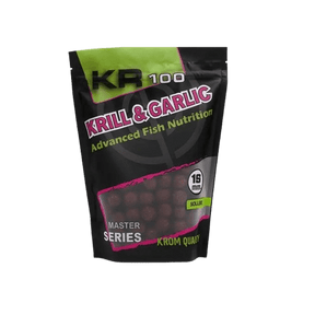 Boilies Solubles Krom Quality Krill & Garlic 16 mm 800 g - Tienda Carpfishing