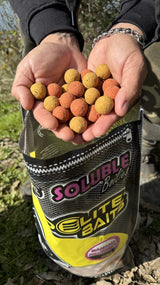 Boilies Solubles Pro Elite Baits Banana Strawberry 20 mm 3,5 Kg - Tienda Carpfishing