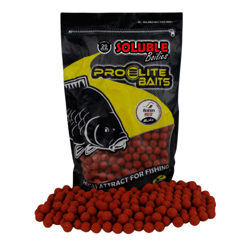 Boilies Solubles Pro Elite Baits Robin Red 20 mm 3,5 Kg - Tienda Carpfishing