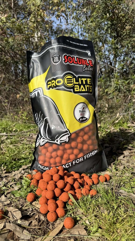 Boilies Solubles Pro Elite Baits Robin Red 20 mm 3,5 Kg - Tienda Carpfishing