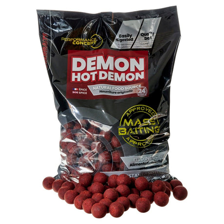 Boilies Starbaits Mass Baiting Hot Demon 24 mm 3 kg - Tienda Carpfishing