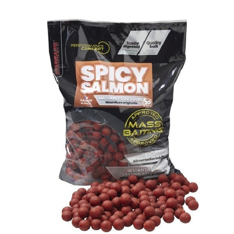 Boilies Starbaits Mass Baiting Spicy Salmon 20 mm 3 kg - Tienda Carpfishing