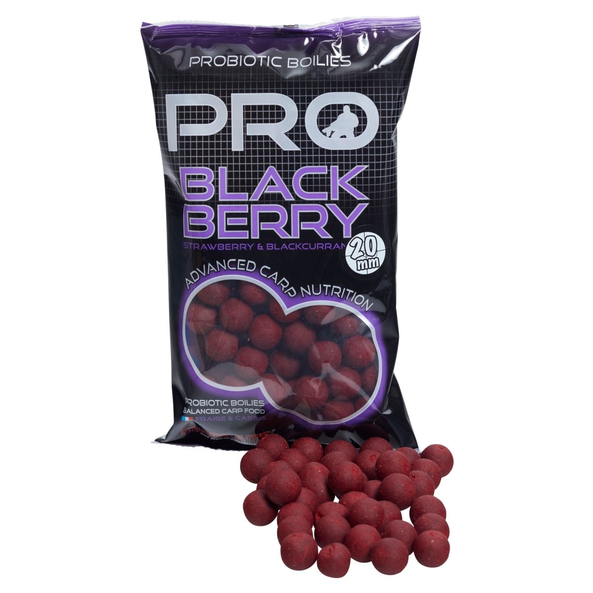 Boilies Starbaits Probiotic BlackBerry 20 mm - Tienda Carpfishing