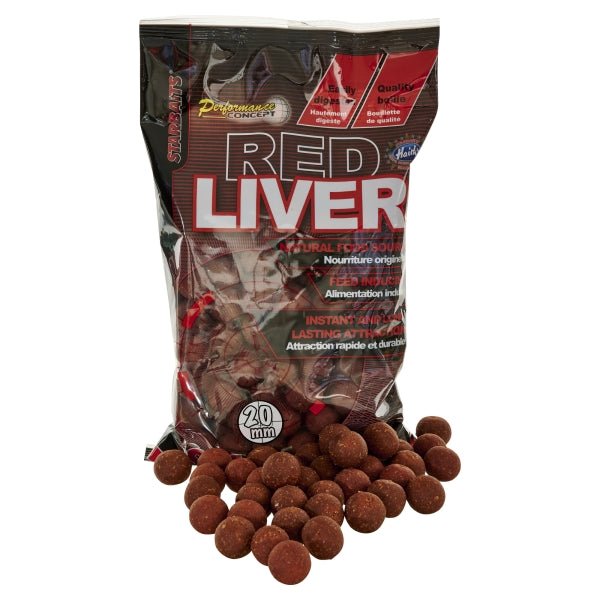 Boilies Starbaits Red Liver 20 mm - Tienda Carpfishing