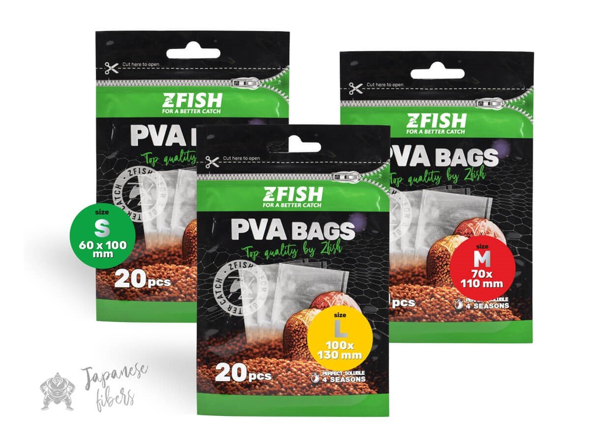 Bolsas PVA Zfish 70x110mm - Tienda Carpfishing