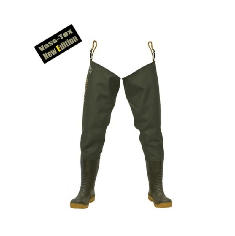 Botas altas Vass 700 - 60E Nova Series Thigh Verde - Tienda Carpfishing