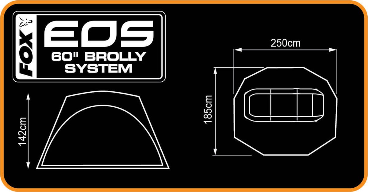 Brolly Fox Eos 60'' - Tienda Carpfishing