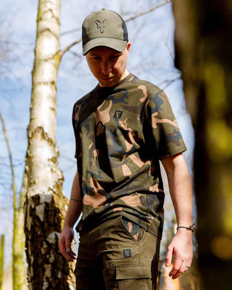 Camiseta Fox Camo T - Tienda Carpfishing