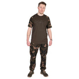 Camiseta Fox Outline T Khaki/Camo - Tienda Carpfishing