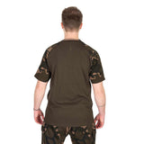Camiseta Fox Outline T Khaki/Camo - Tienda Carpfishing