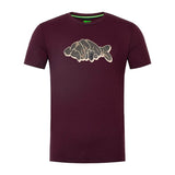 Camiseta Korda Outline Burdeos - Tienda Carpfishing