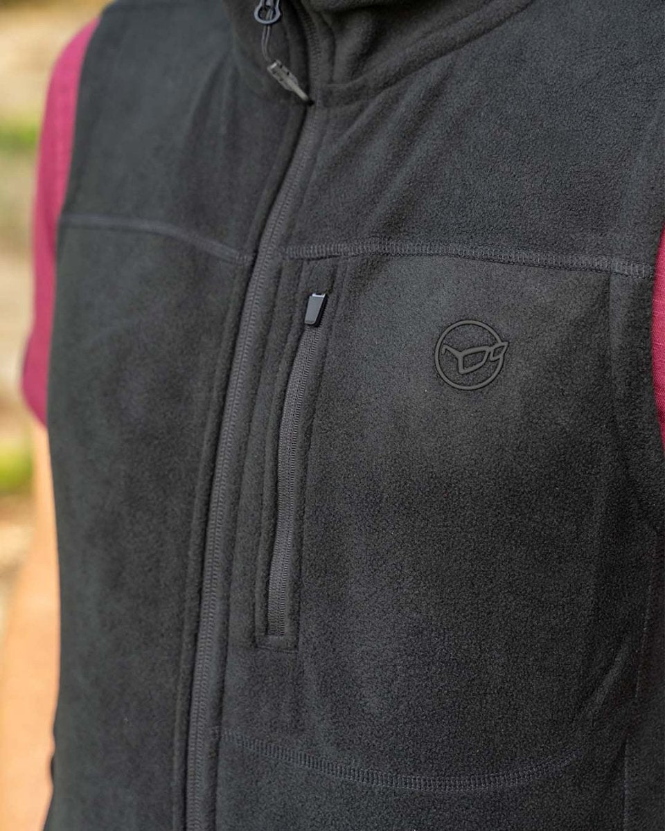 Chaleco sin mangas Korda Kore Negro - Tienda Carpfishing