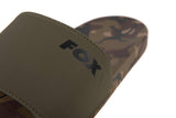Chanclas Fox Sliders Caqui/Camo - Tienda Carpfishing