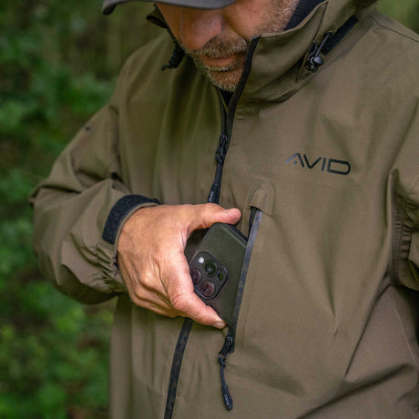 Chaqueta Avid Carp Hydro - Force 20k con cremallera - Tienda Carpfishing